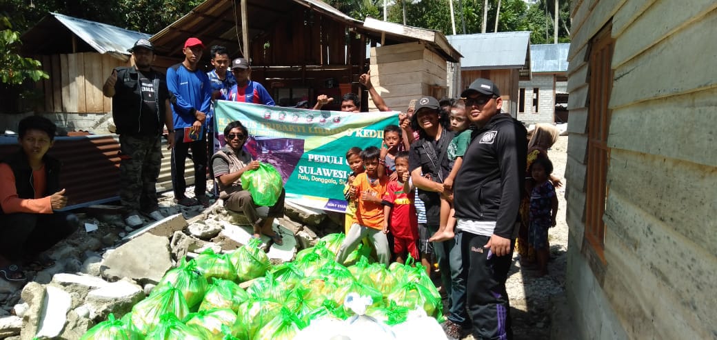 Tribakti turut berbagi pada bencana yang menimpa Donggala Sulawesi tengah